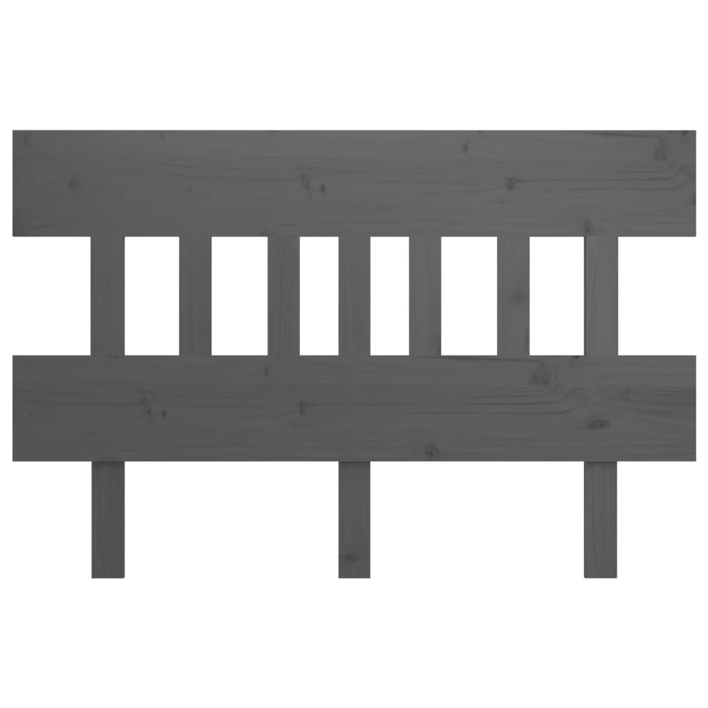 vidaXL Tăblie de pat, gri, 203,5x3x81 cm, lemn masiv de pin vidaXL Tăblie de pat, gri, 203,5x3x81 cm, lemn masiv de pin