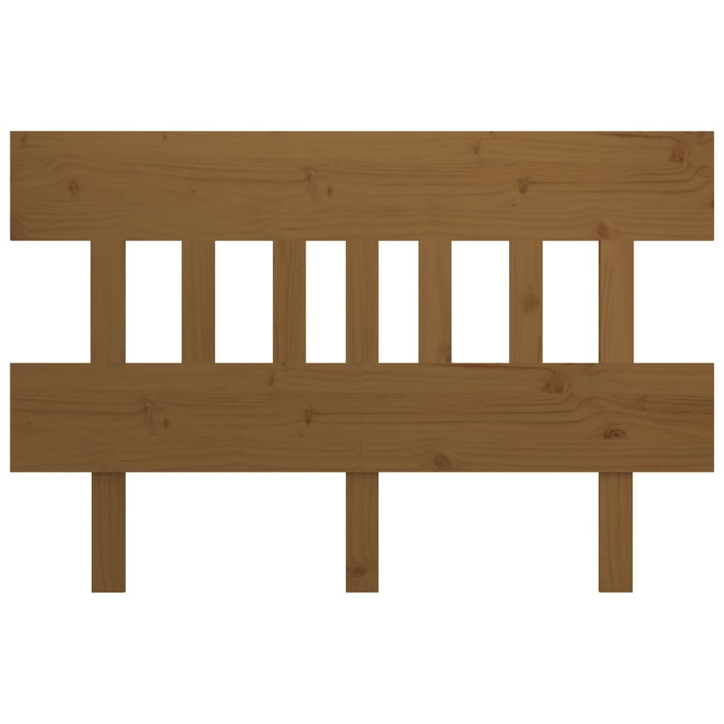 vidaXL Tăblie de pat, maro miere, 203,5x3x81 cm, lemn masiv de pin