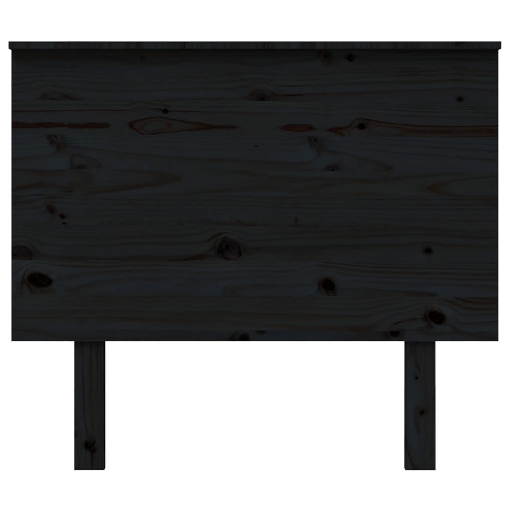 vidaXL Tăblie de pat, negru, 94x6x82,5 cm, lemn masiv de pin