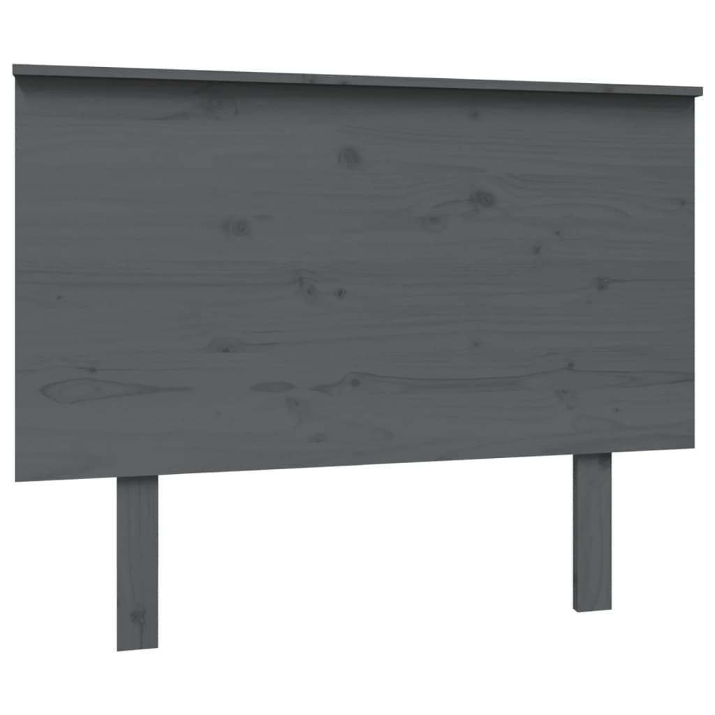 vidaXL Tăblie de pat, gri, 104x6x82,5 cm, lemn masiv de pin vidaXL Tăblie de pat, gri, 104x6x82,5 cm, lemn masiv de pin