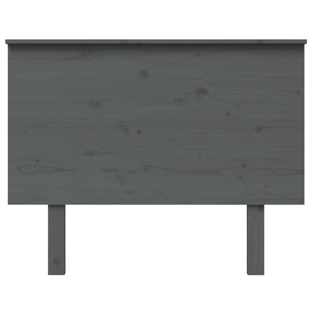 vidaXL Tăblie de pat, gri, 104x6x82,5 cm, lemn masiv de pin vidaXL Tăblie de pat, gri, 104x6x82,5 cm, lemn masiv de pin