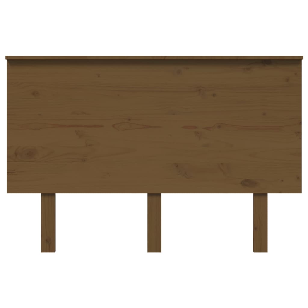 vidaXL Tăblie de pat, maro miere, 124x6x82,5 cm, lemn masiv de pin vidaXL Tăblie de pat, maro miere, 124x6x82,5 cm, lemn masiv de pin