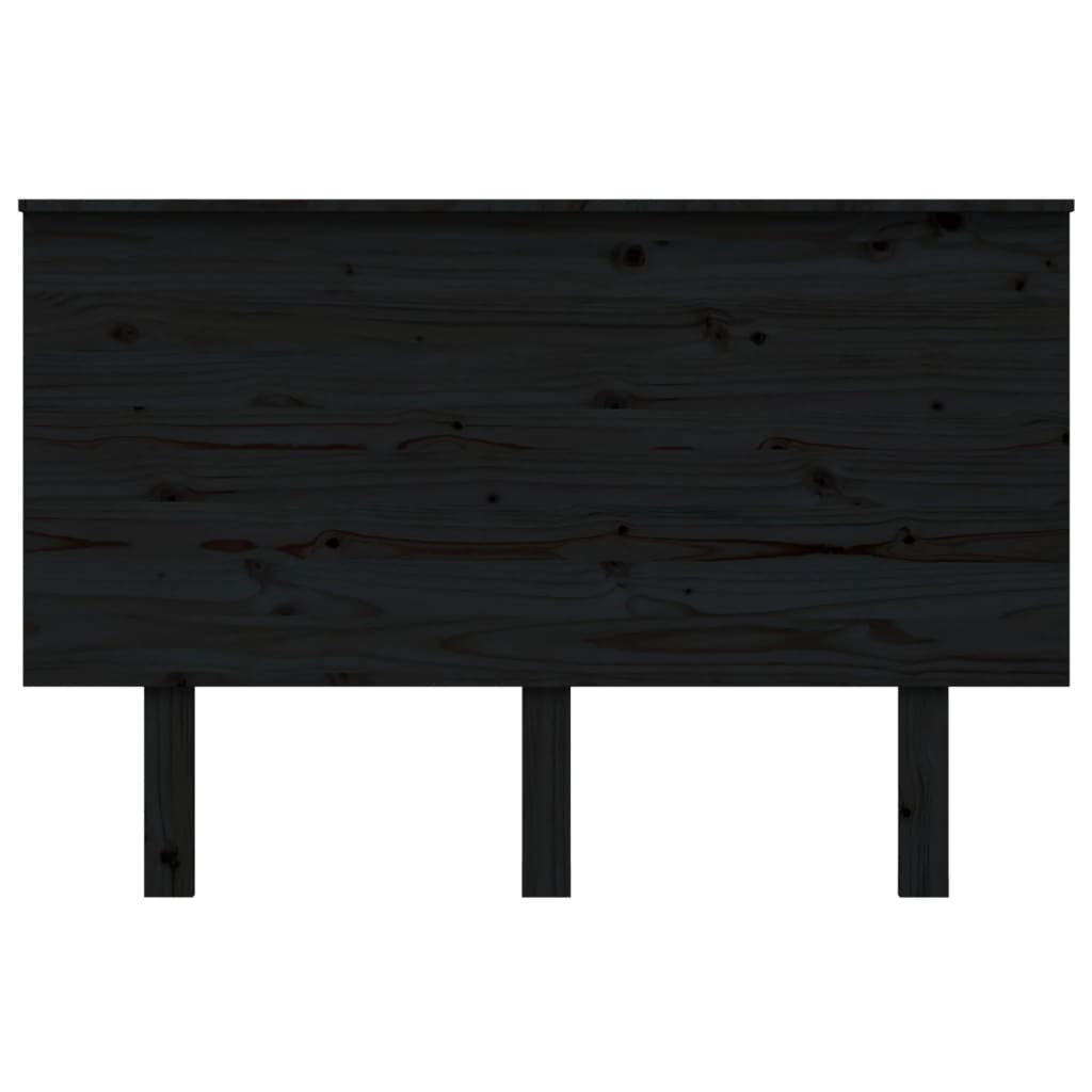 vidaXL Tăblie de pat, negru, 124x6x82,5 cm, lemn masiv de pin vidaXL Tăblie de pat, negru, 124x6x82,5 cm, lemn masiv de pin