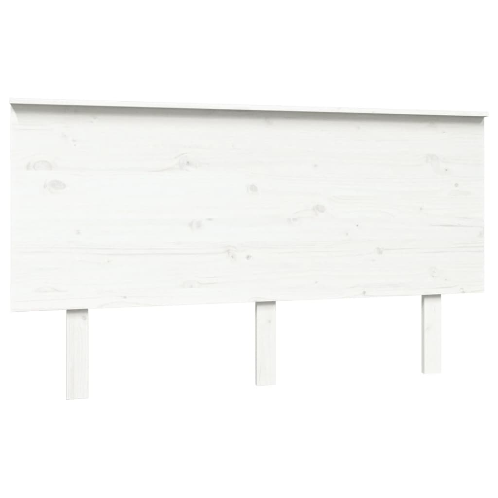 vidaXL Tăblie de pat, alb, 144x6x82,5 cm, lemn masiv de pin vidaXL Tăblie de pat, alb, 144x6x82,5 cm, lemn masiv de pin