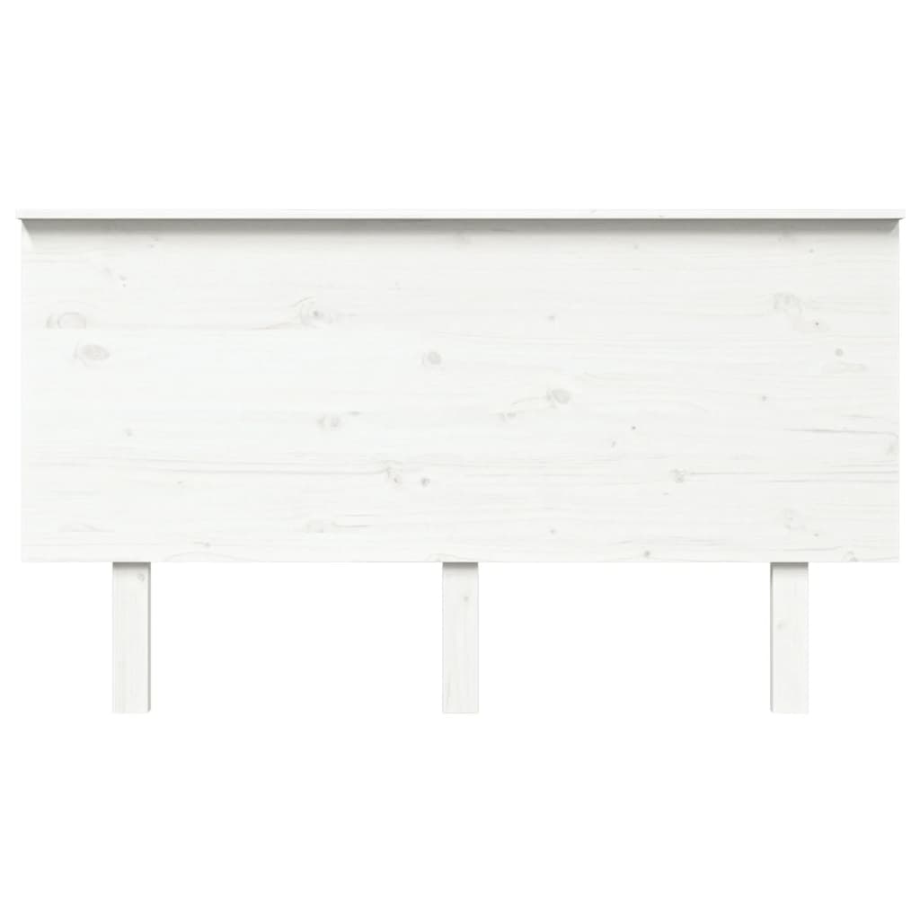 vidaXL Tăblie de pat, alb, 144x6x82,5 cm, lemn masiv de pin vidaXL Tăblie de pat, alb, 144x6x82,5 cm, lemn masiv de pin