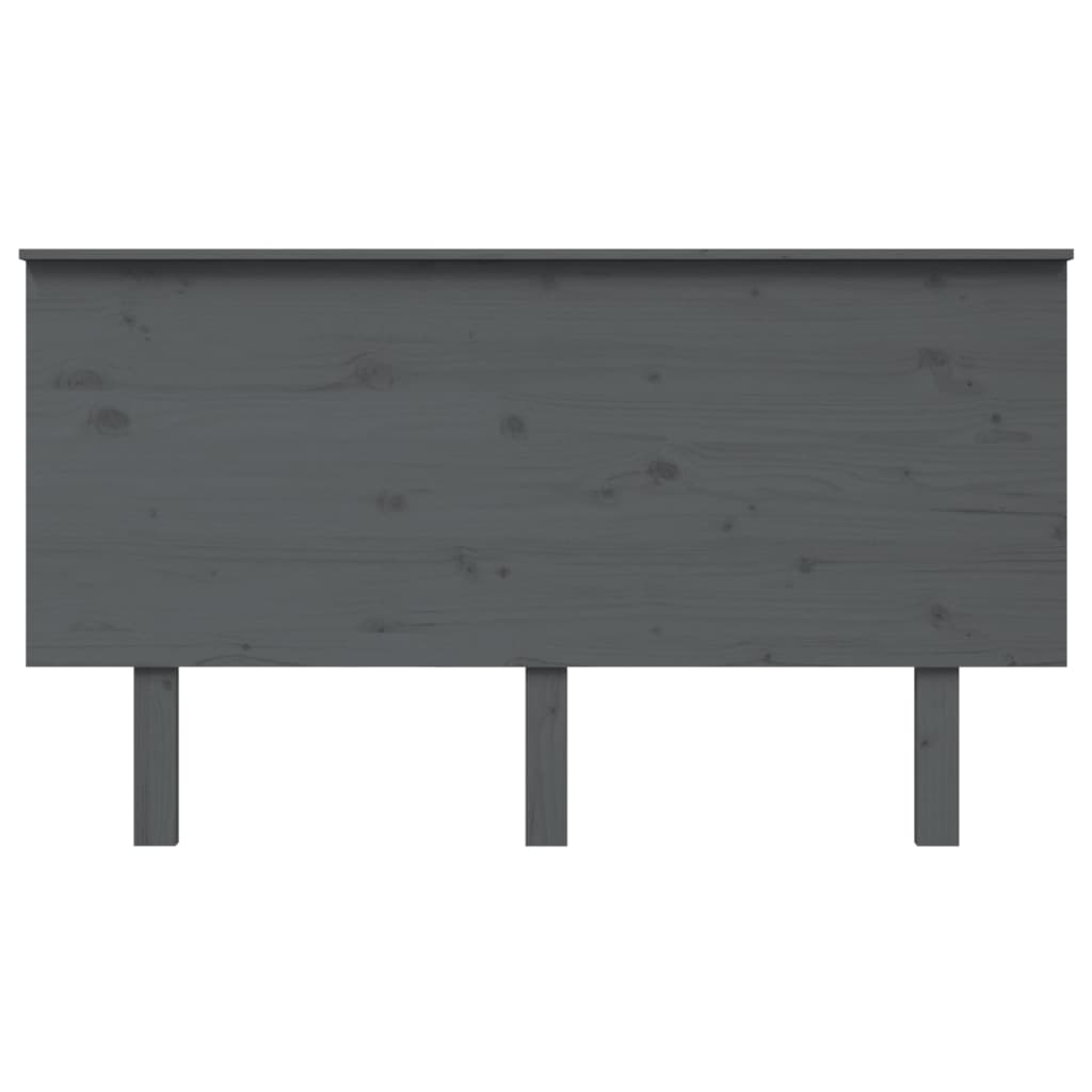 vidaXL Tăblie de pat, gri, 144x6x82,5 cm, lemn masiv de pin