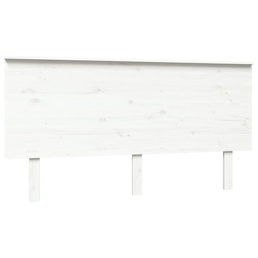 vidaXL Tăblie de pat, alb, 154x6x82,5 cm, lemn masiv de pin vidaXL Tăblie de pat, alb, 154x6x82,5 cm, lemn masiv de pin