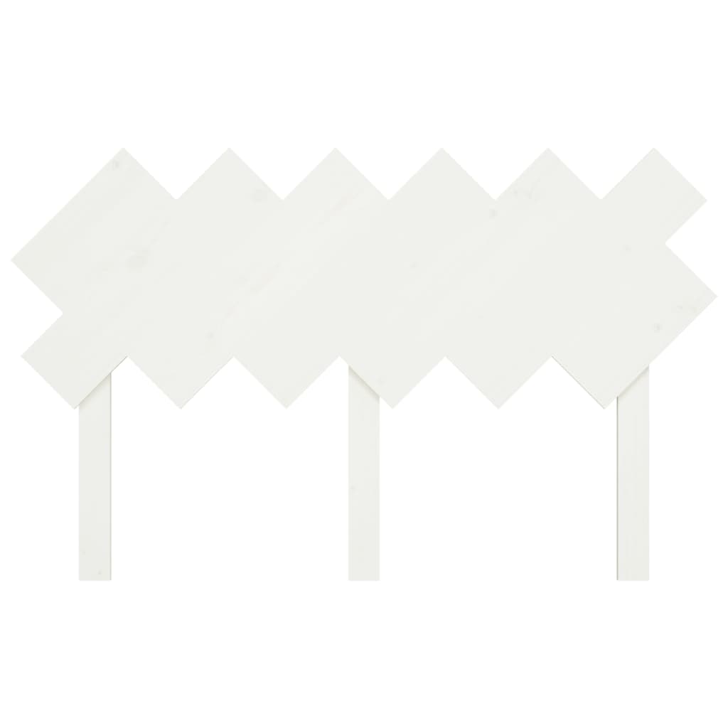 vidaXL Tăblie de pat, alb, 132x3x81 cm, lemn masiv de pin vidaXL Tăblie de pat, alb, 132x3x81 cm, lemn masiv de pin