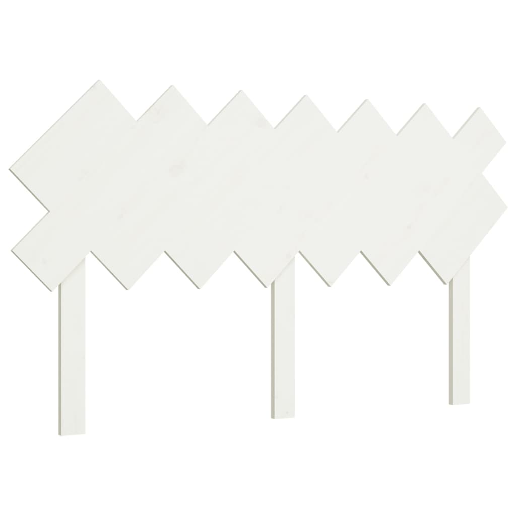 vidaXL Tăblie de pat, alb, 141x3x80,5 cm, lemn masiv de pin
