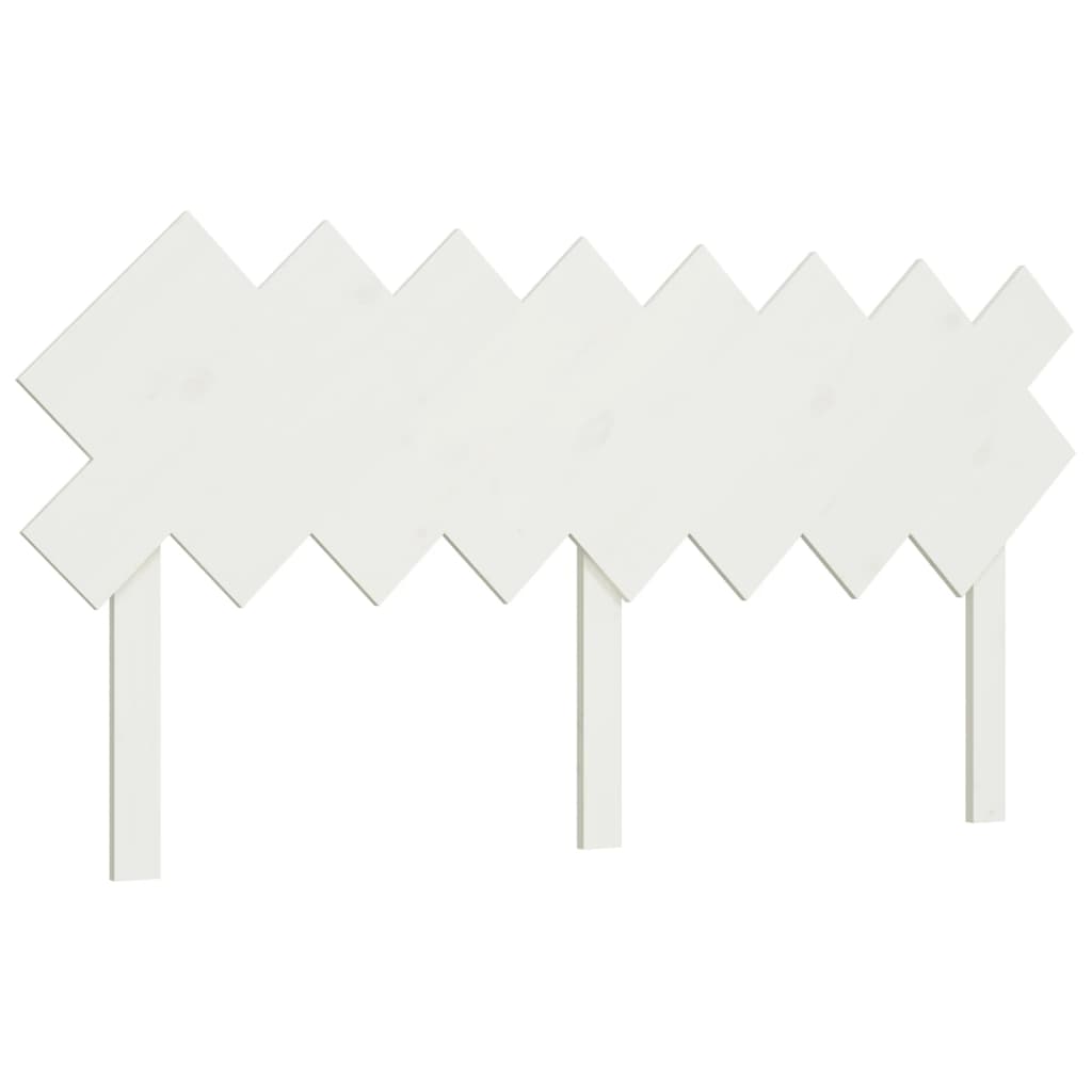 vidaXL Tăblie de pat, alb, 159,5x3x80,5 cm, lemn masiv de pin vidaXL Tăblie de pat, alb, 159,5x3x80,5 cm, lemn masiv de pin