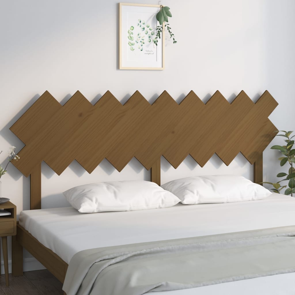 vidaXL Tăblie de pat, maro miere, 178x3x80,5 cm, lemn masiv de pin