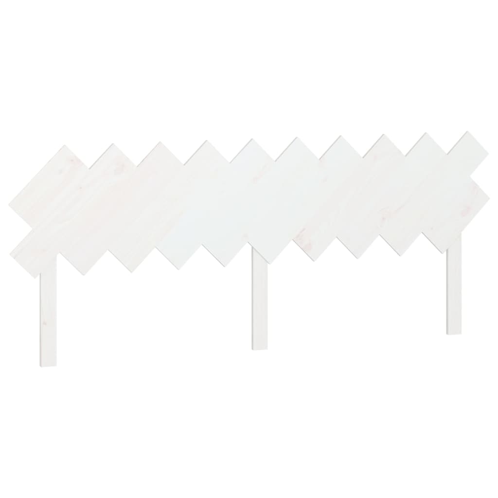 vidaXL Tăblie de pat, alb, 196x3x80,5 cm, lemn masiv de pin vidaXL Tăblie de pat, alb, 196x3x80,5 cm, lemn masiv de pin