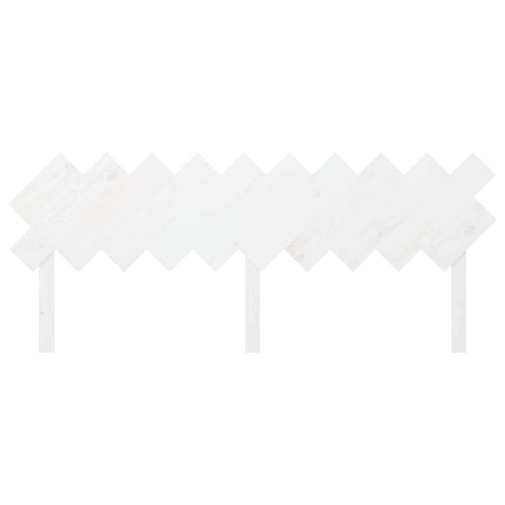 vidaXL Tăblie de pat, alb, 196x3x80,5 cm, lemn masiv de pin vidaXL Tăblie de pat, alb, 196x3x80,5 cm, lemn masiv de pin