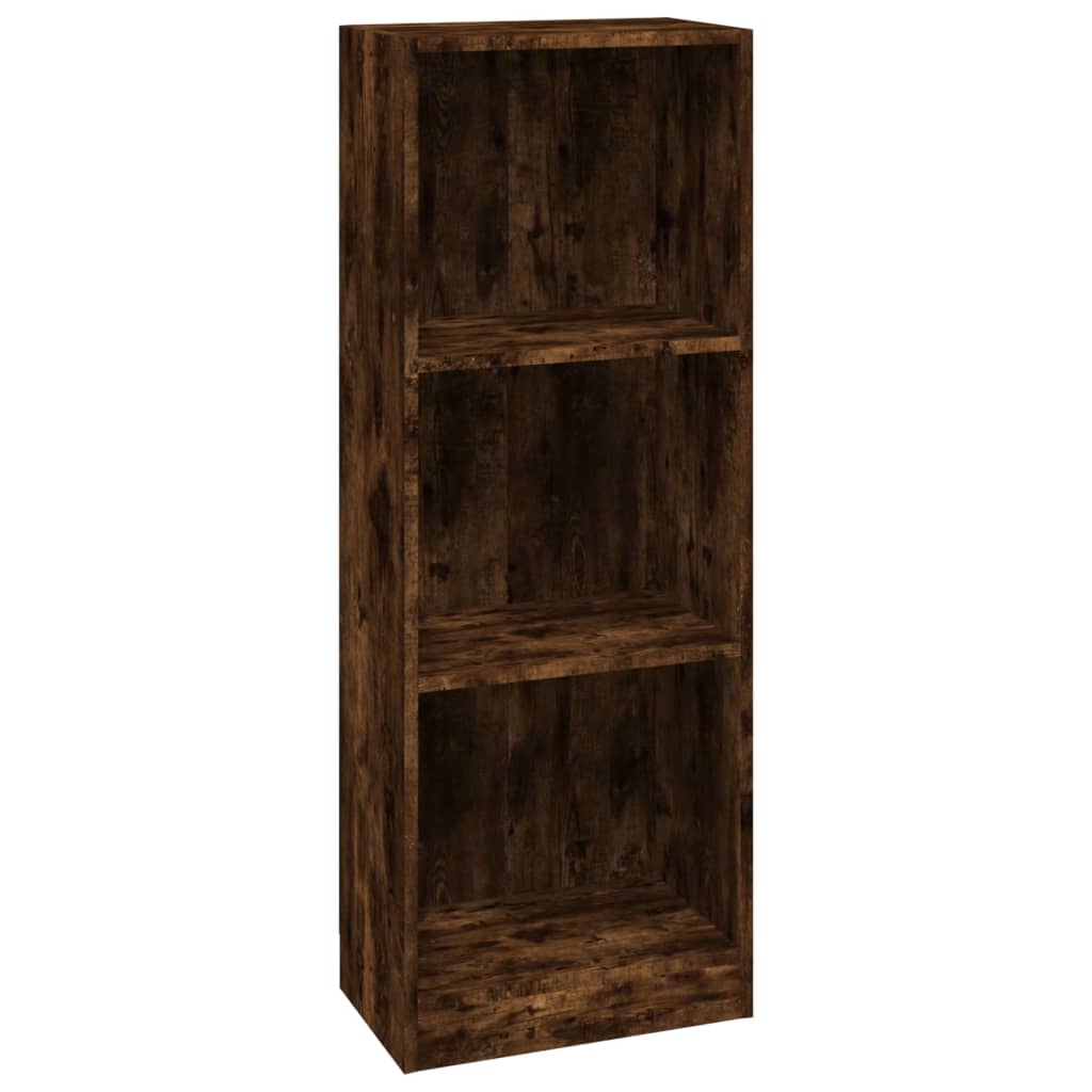 vidaXL Bibliotecă 3 niveluri stejar fumuriu 40x24x109 cm lemn compozit vidaXL Bibliotecă 3 niveluri stejar fumuriu 40x24x109 cm lemn compozit