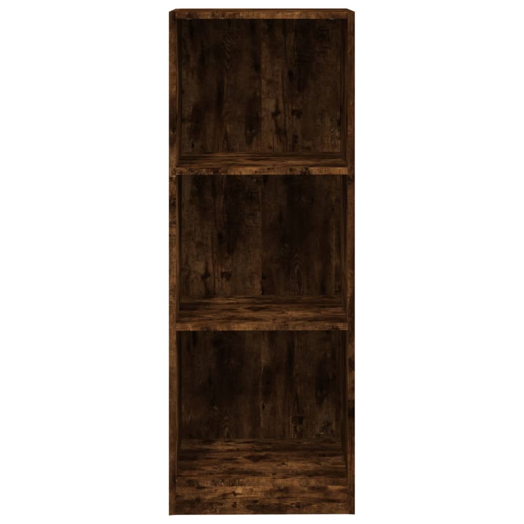 vidaXL Bibliotecă 3 niveluri stejar fumuriu 40x24x109 cm lemn compozit vidaXL Bibliotecă 3 niveluri stejar fumuriu 40x24x109 cm lemn compozit