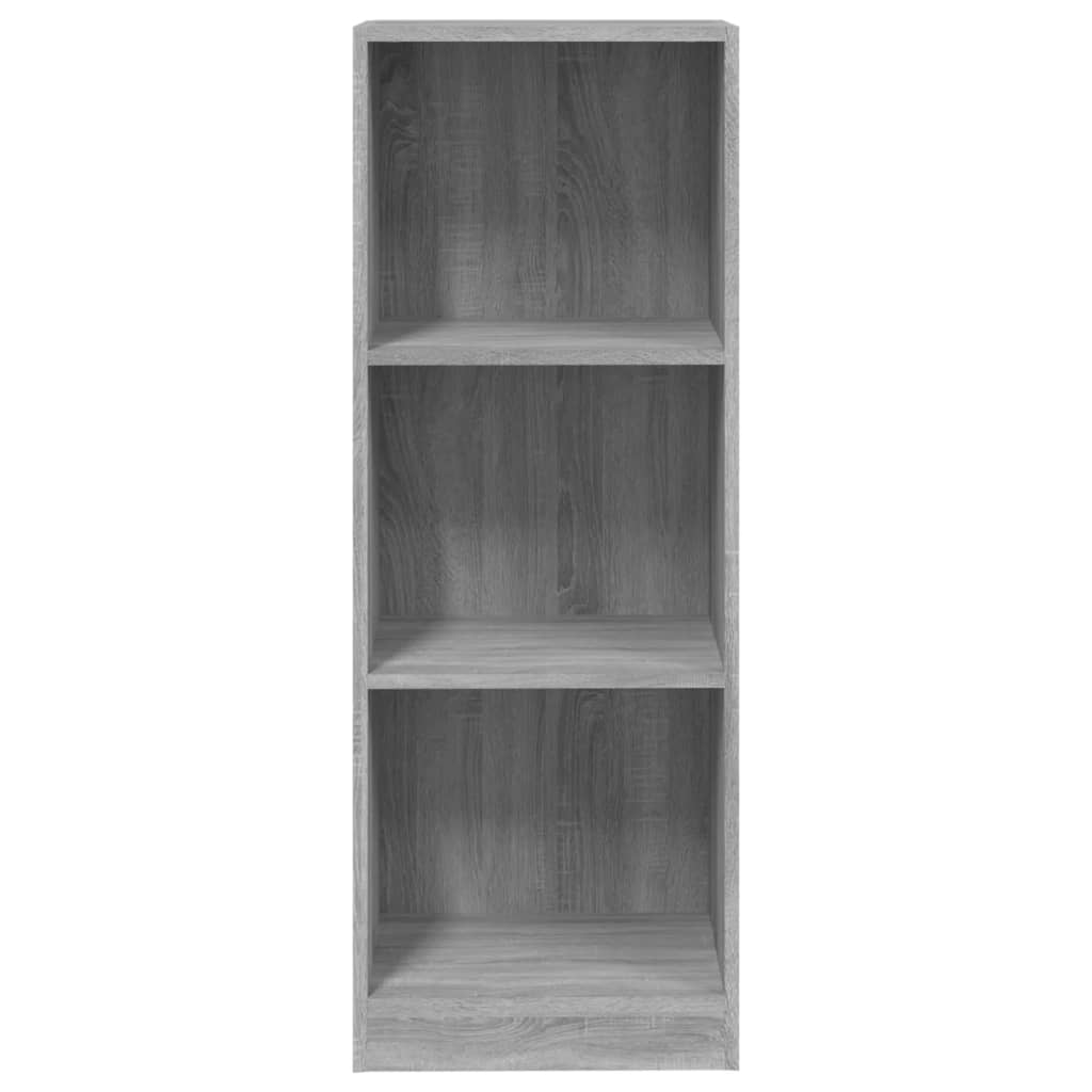 vidaXL Bibliotecă cu 3 niveluri gri sonoma 40x24x109 cm lemn compozit vidaXL Bibliotecă cu 3 niveluri gri sonoma 40x24x109 cm lemn compozit