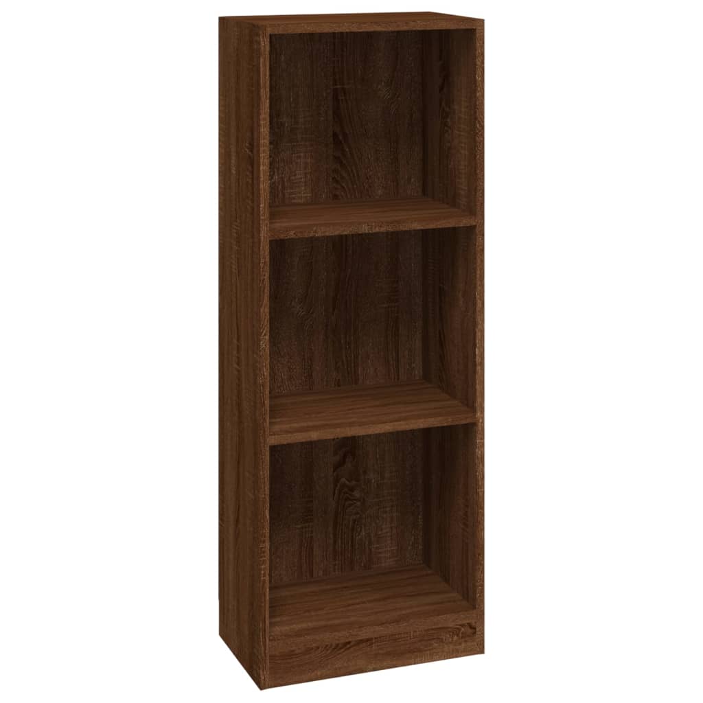 vidaXL Bibliotecă cu 3 niveluri stejar maro 40x24x109 cm lemn compozit vidaXL Bibliotecă cu 3 niveluri stejar maro 40x24x109 cm lemn compozit