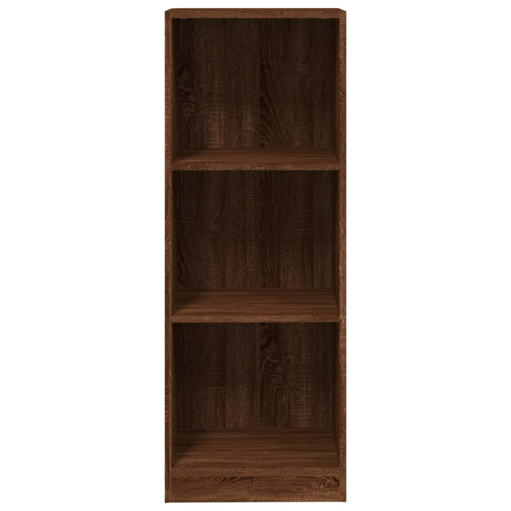 vidaXL Bibliotecă cu 3 niveluri stejar maro 40x24x109 cm lemn compozit vidaXL Bibliotecă cu 3 niveluri stejar maro 40x24x109 cm lemn compozit