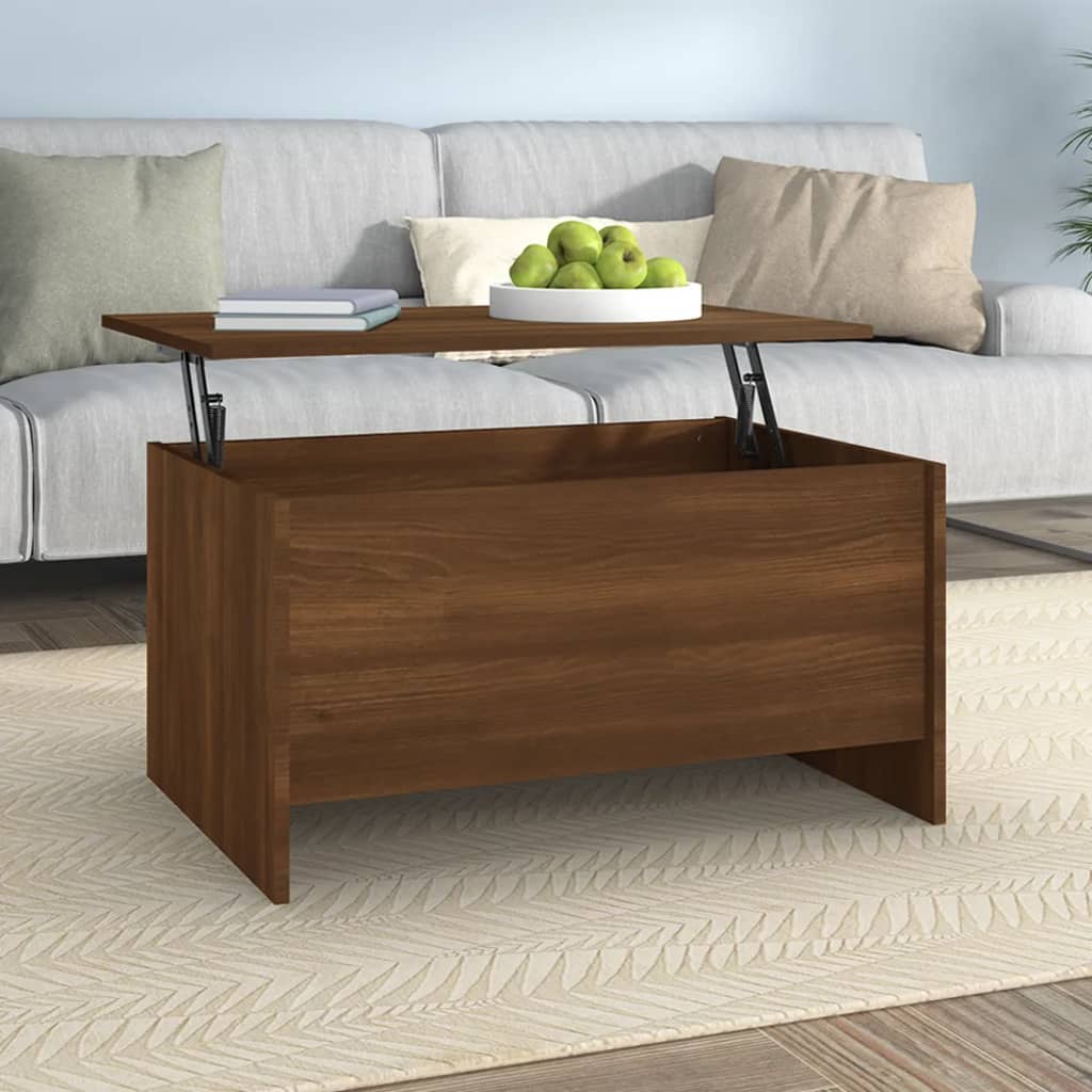 vidaXL Măsuță de cafea, stejar maro, 80x55,5x41,5 cm, lemn prelucrat vidaXL Măsuță de cafea, stejar maro, 80x55,5x41,5 cm, lemn prelucrat
