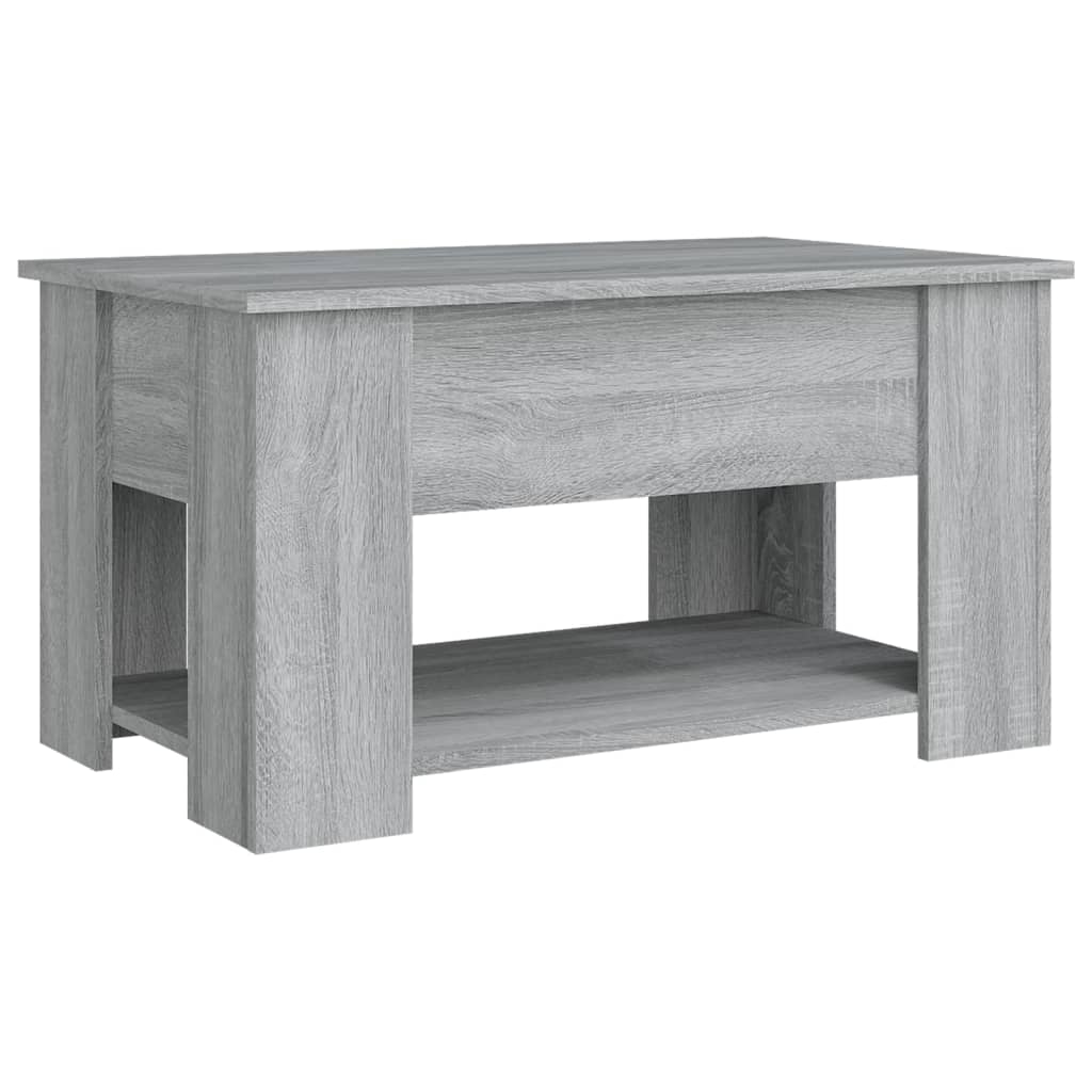 vidaXL Măsuță de cafea, gri sonoma, 79x49x41 cm, lemn prelucrat vidaXL Măsuță de cafea, gri sonoma, 79x49x41 cm, lemn prelucrat