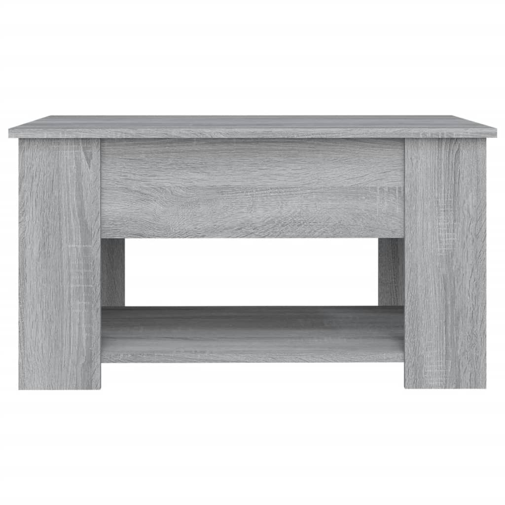 vidaXL Măsuță de cafea, gri sonoma, 79x49x41 cm, lemn prelucrat vidaXL Măsuță de cafea, gri sonoma, 79x49x41 cm, lemn prelucrat