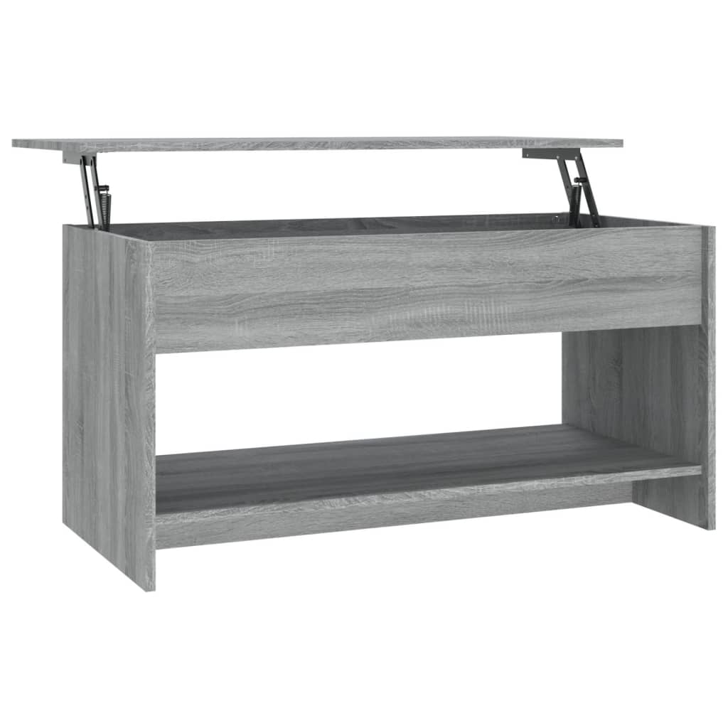 vidaXL Măsuță de cafea, gri sonoma, 102x50x52,5 cm, lemn prelucrat