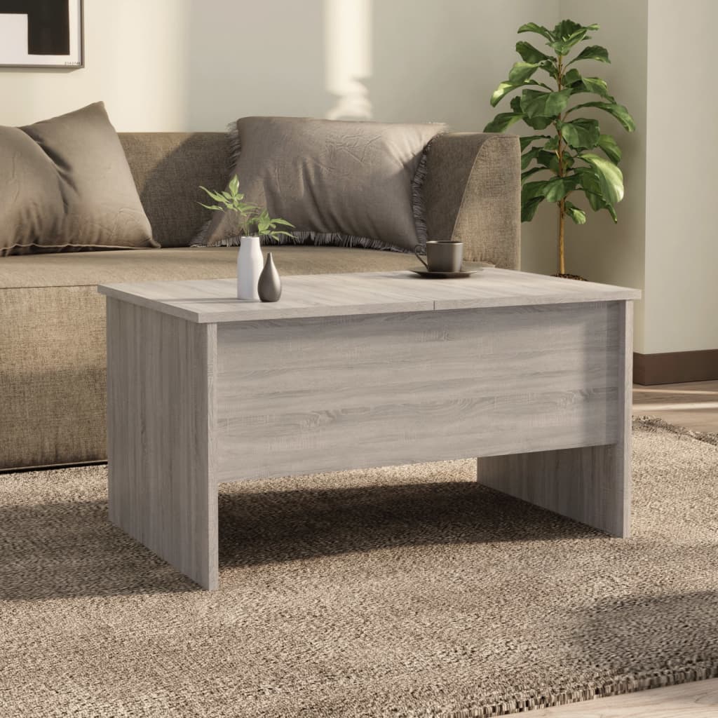 vidaXL Măsuță de cafea, gri sonoma, 80x50x42,5 cm, lemn prelucrat