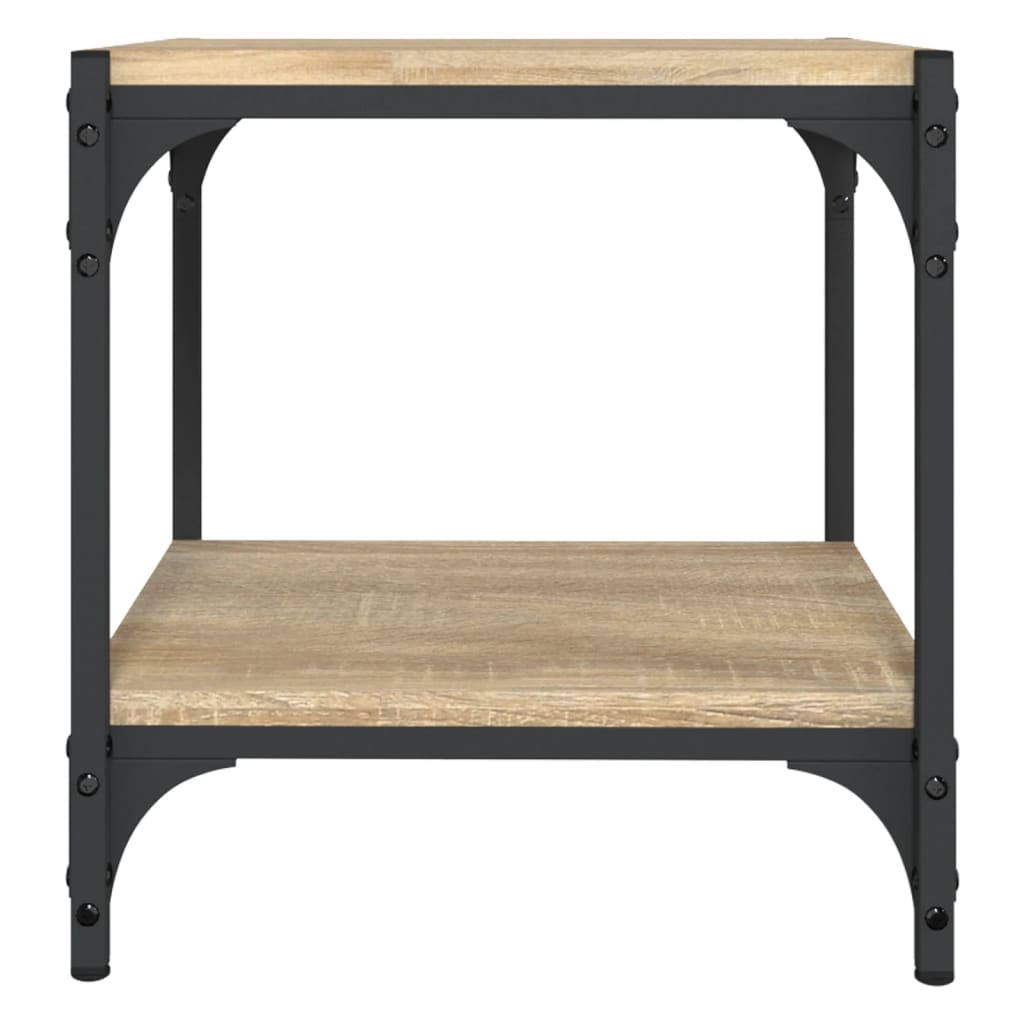 vidaXL Comodă TV, stejar sonoma, 40x33x41 cm, lemn prelucrat și oțel vidaXL Comodă TV, stejar sonoma, 40x33x41 cm, lemn prelucrat și oțel