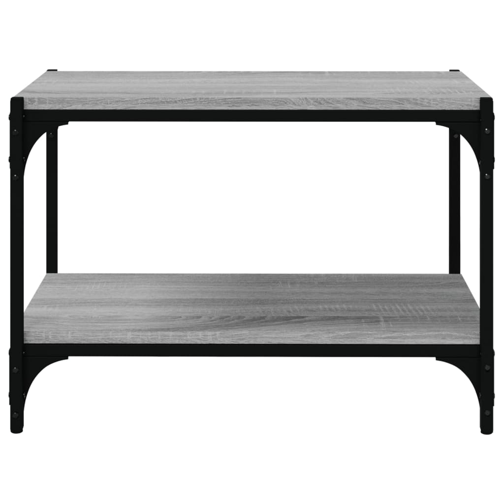 vidaXL Comodă TV, gri sonoma, 60x33x41 cm, lemn prelucrat și oțel vidaXL Comodă TV, gri sonoma, 60x33x41 cm, lemn prelucrat și oțel