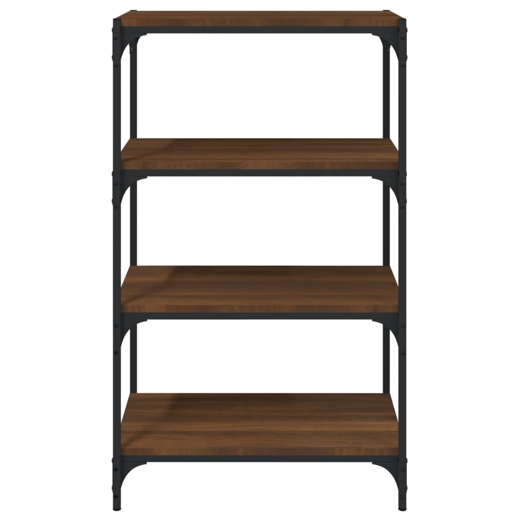 vidaXL Raft de cărți stejar maro, 60x33x100 cm, lemn prelucrat și oțel