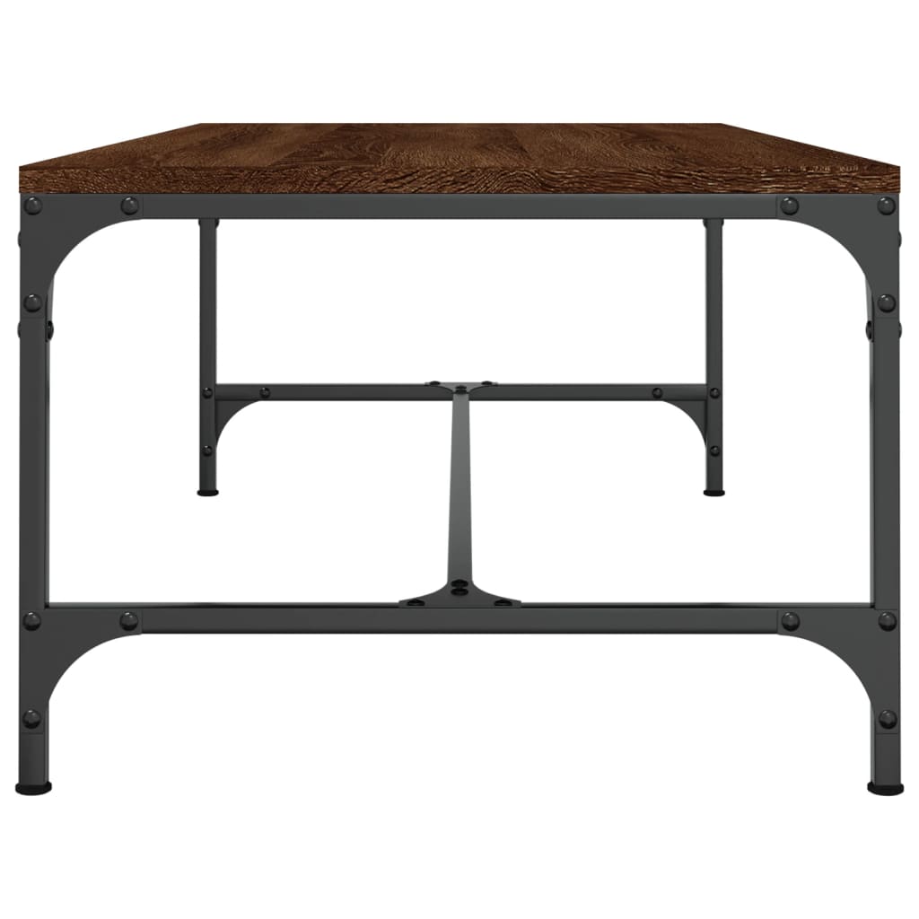 vidaXL Măsuță de cafea, stejar maro, 100x50x35 cm, lemn prelucrat vidaXL Măsuță de cafea, stejar maro, 100x50x35 cm, lemn prelucrat