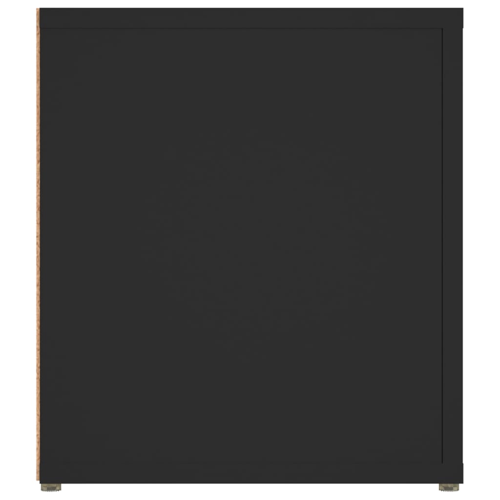 vidaXL Comode TV, 2 buc., negru, 80x31,5x36 cm, lemn prelucrat