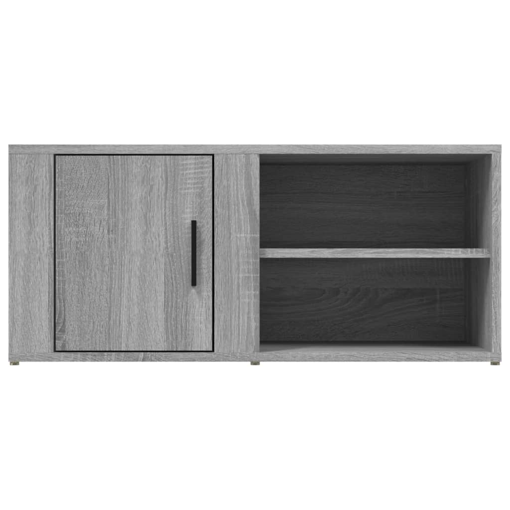 vidaXL Comodă TV, gri sonoma, 80x31,5x36 cm, lemn prelucrat vidaXL Comodă TV, gri sonoma, 80x31,5x36 cm, lemn prelucrat