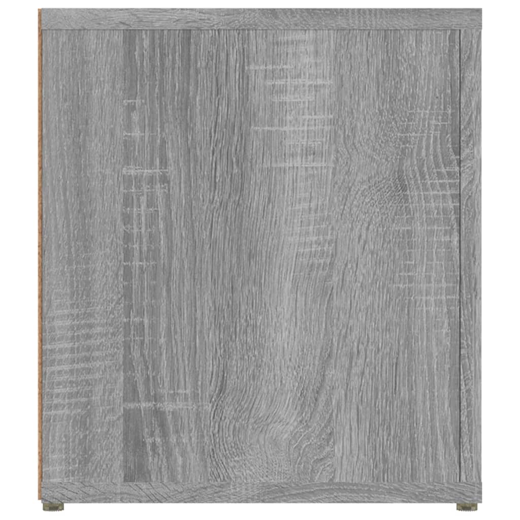 vidaXL Comodă TV, gri sonoma, 80x31,5x36 cm, lemn prelucrat vidaXL Comodă TV, gri sonoma, 80x31,5x36 cm, lemn prelucrat