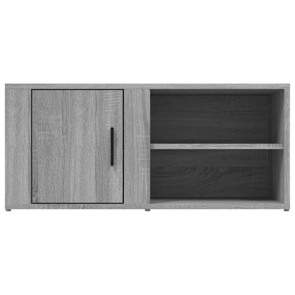vidaXL Comode TV, 2 buc., gri sonoma, 80x31,5x36 cm, lemn prelucrat