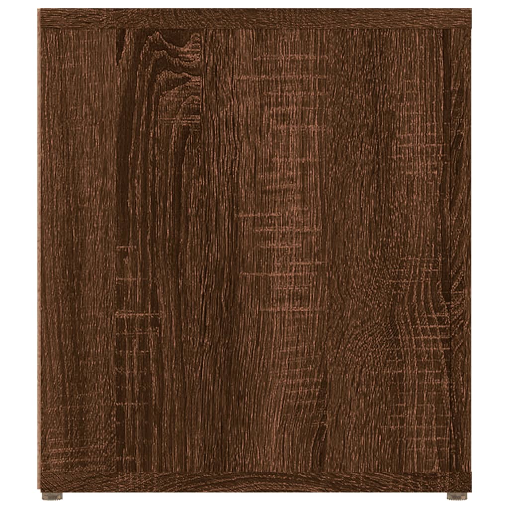 vidaXL Comodă TV, stejar maro, 80x31,5x36 cm, lemn prelucrat
