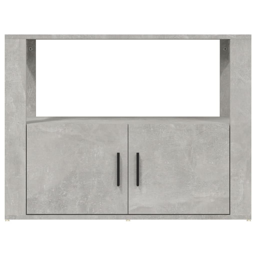 vidaXL Servantă, gri beton, 80x30x60 cm, lemn prelucrat vidaXL Servantă, gri beton, 80x30x60 cm, lemn prelucrat