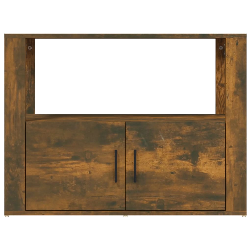 vidaXL Servantă, stejar fumuriu, 80x30x60 cm, lemn prelucrat vidaXL Servantă, stejar fumuriu, 80x30x60 cm, lemn prelucrat