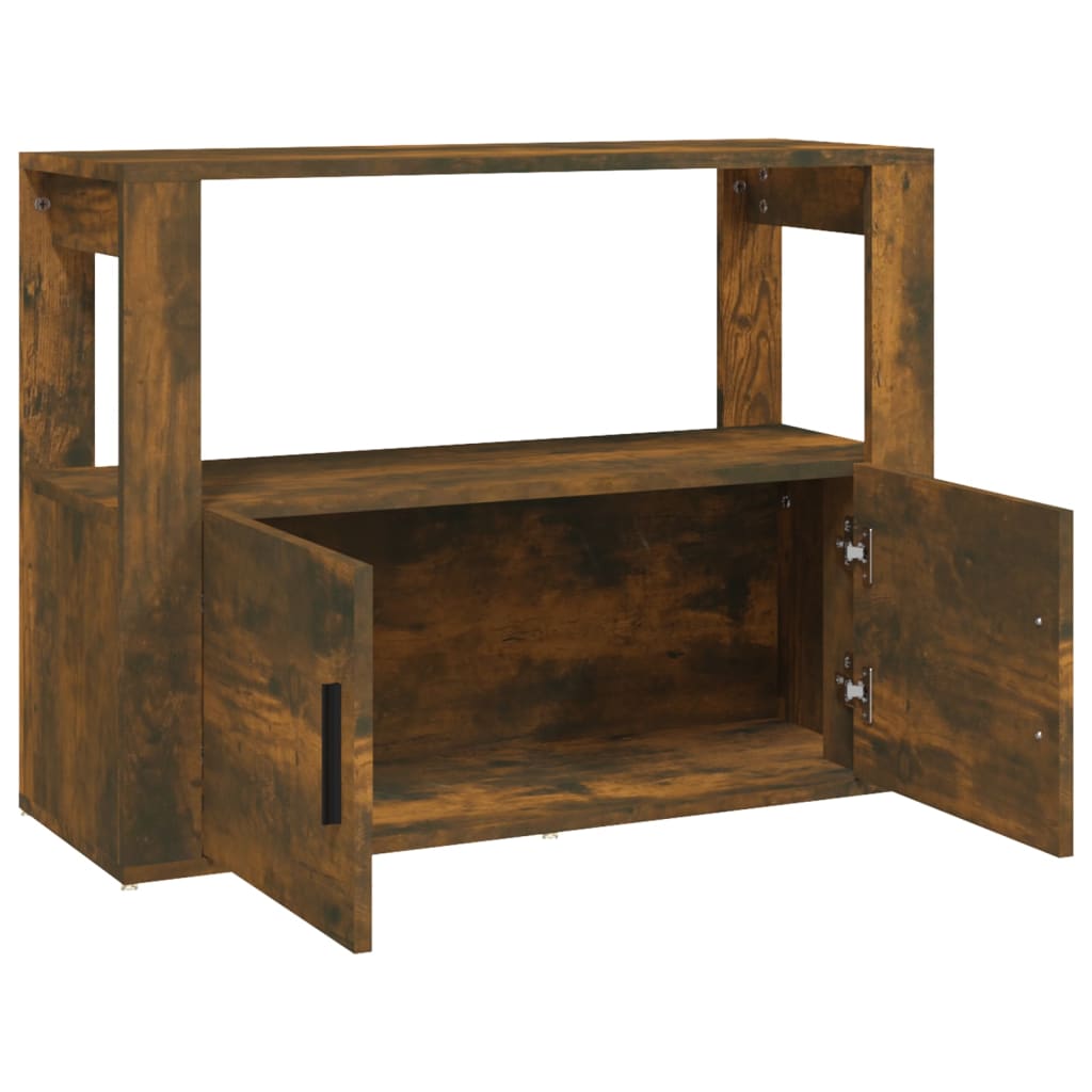 vidaXL Servantă, stejar fumuriu, 80x30x60 cm, lemn prelucrat vidaXL Servantă, stejar fumuriu, 80x30x60 cm, lemn prelucrat