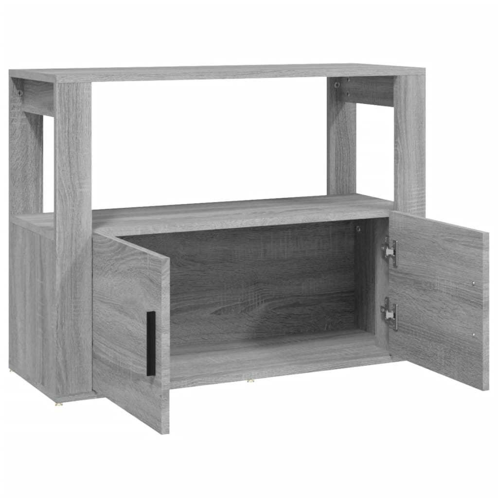 vidaXL Servantă, gri sonoma, 80x30x60 cm, lemn prelucrat