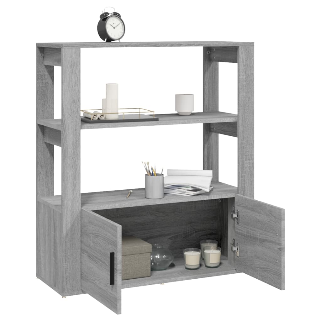 vidaXL Servantă, gri sonoma, 80x30x90 cm, lemn prelucrat