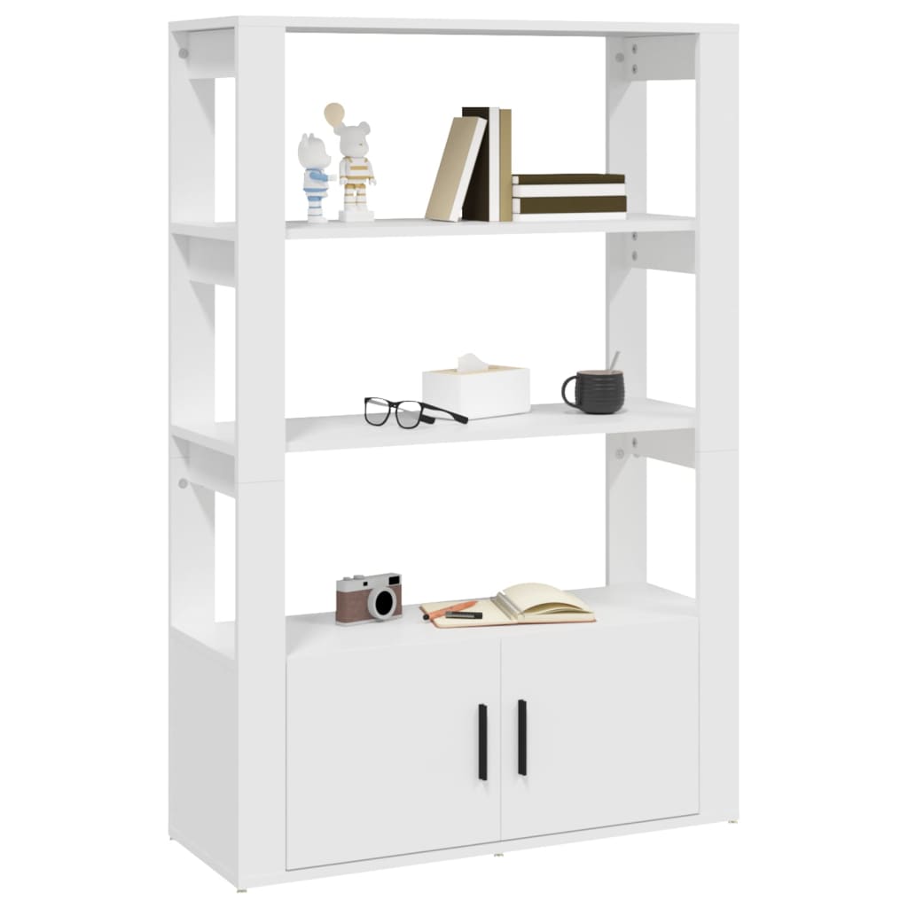vidaXL Servantă, alb, 80x30x119,5 cm, lemn prelucrat vidaXL Servantă, alb, 80x30x119,5 cm, lemn prelucrat