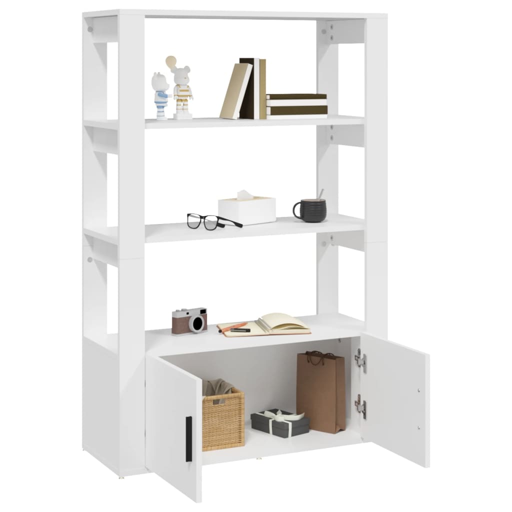 vidaXL Servantă, alb, 80x30x119,5 cm, lemn prelucrat vidaXL Servantă, alb, 80x30x119,5 cm, lemn prelucrat