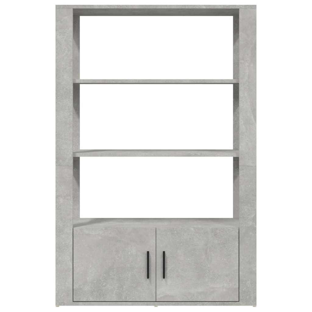 vidaXL Servantă, gri beton, 80x30x119,5 cm, lemn prelucrat vidaXL Servantă, gri beton, 80x30x119,5 cm, lemn prelucrat