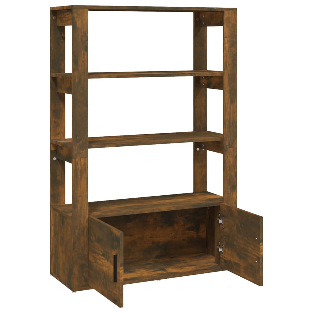 vidaXL Servantă, stejar fumuriu, 80x30x119,5 cm, lemn prelucrat