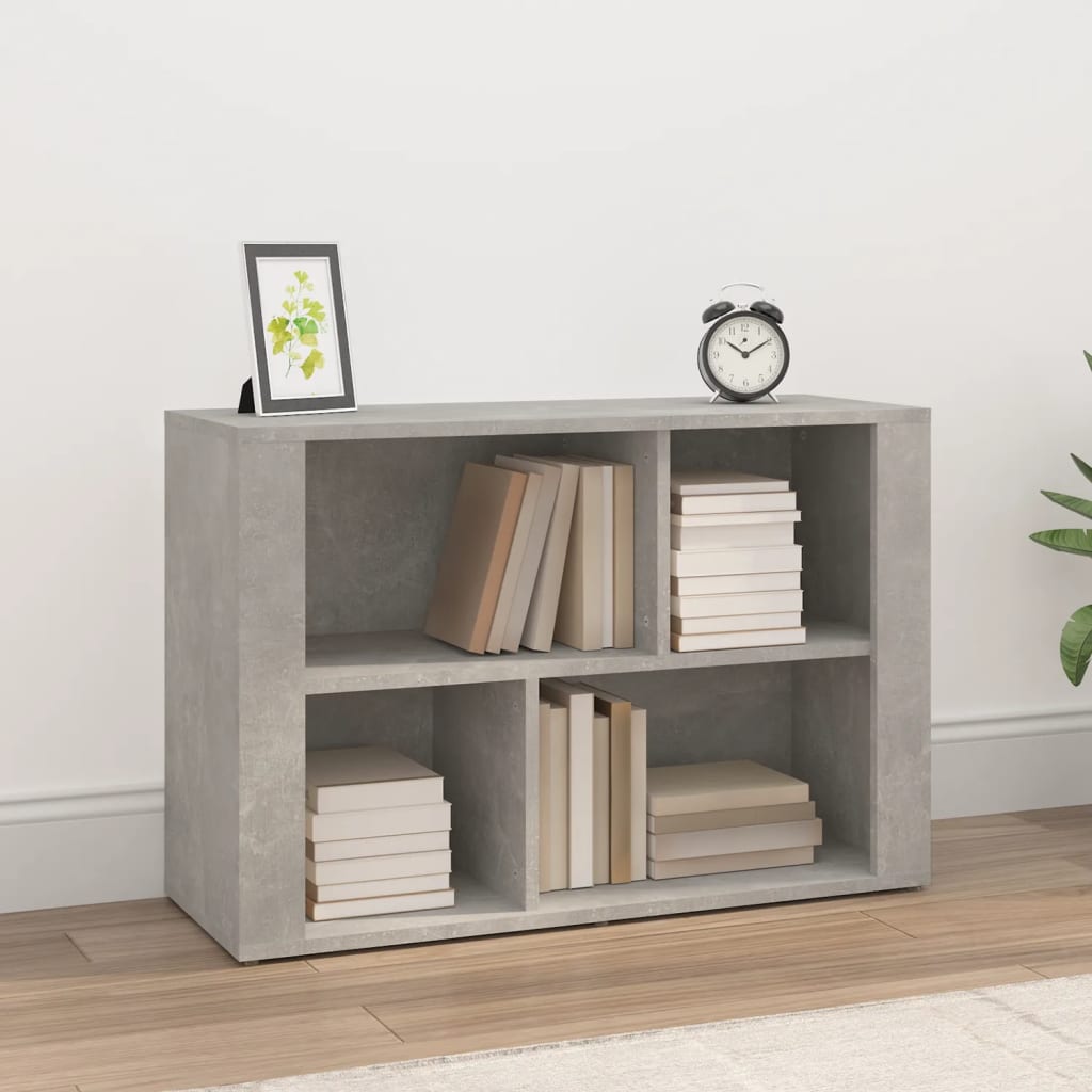 vidaXL Servantă, gri beton, 80x30x54 cm, lemn prelucrat vidaXL Servantă, gri beton, 80x30x54 cm, lemn prelucrat