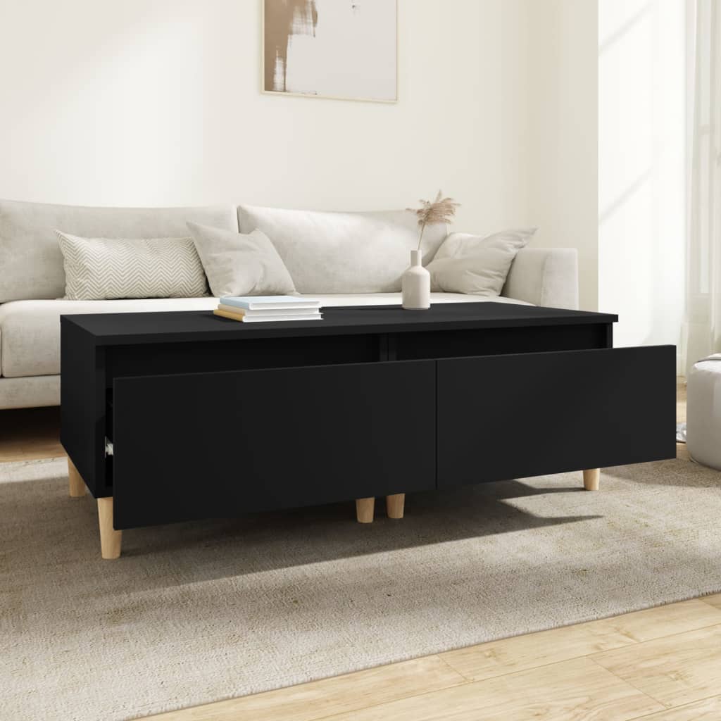 vidaXL Mese laterale, 2 buc., negru, 50x46x35 cm, lemn compozit