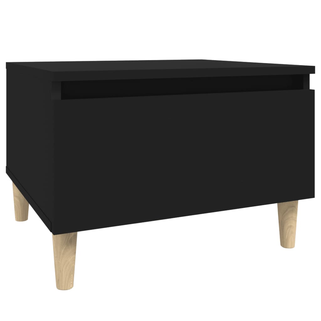 vidaXL Mese laterale, 2 buc., negru, 50x46x35 cm, lemn compozit