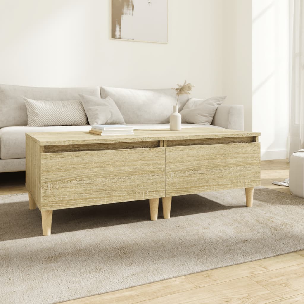 vidaXL Mese laterale 2 buc. stejar sonoma 50x46x35 cm lemn compozit