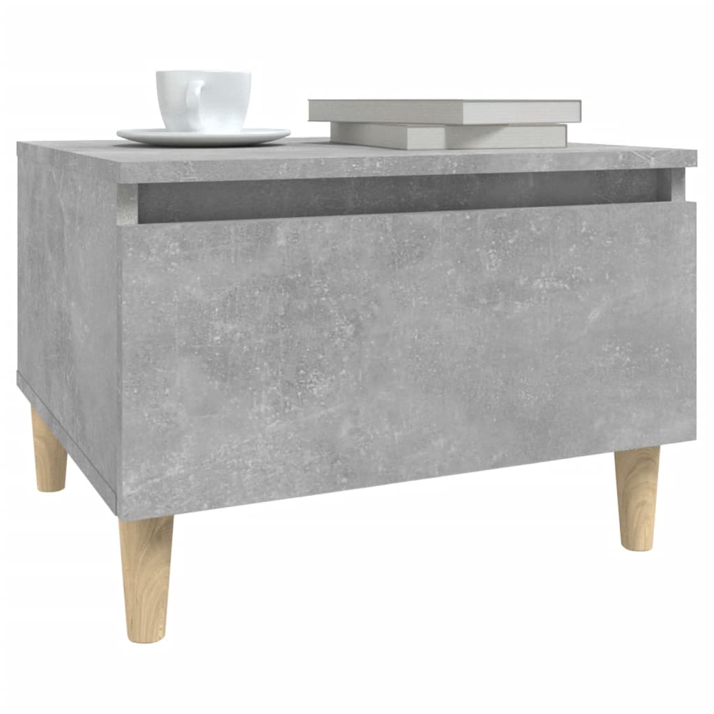 vidaXL Mese laterale, 2 buc., gri beton, 50x46x35 cm, lemn compozit